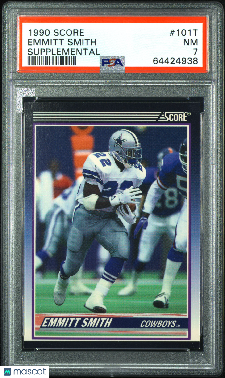 Emmitt Smith 1990 Score Supplemental #101T PSA 7