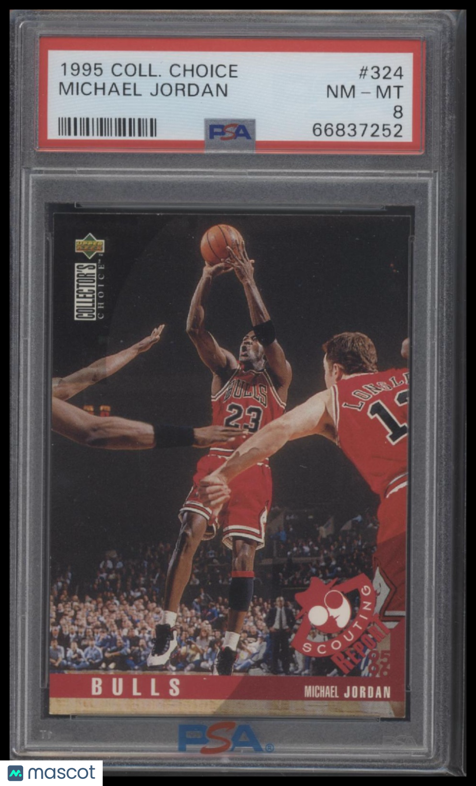 Michael Jordan 1995 Collector's Choice #324 PSA 8