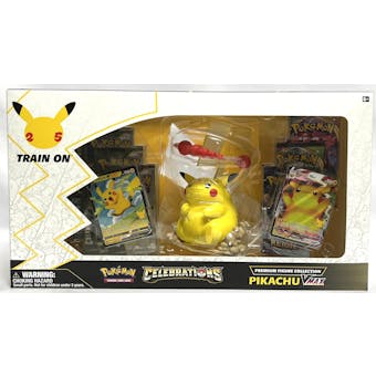 Pokemon Celebrations Premium Figure Collection Pikachu VMax Box ...