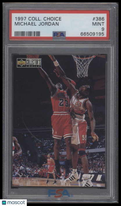 Michael Jordan 1997 Collector's Choice #386 PSA 9