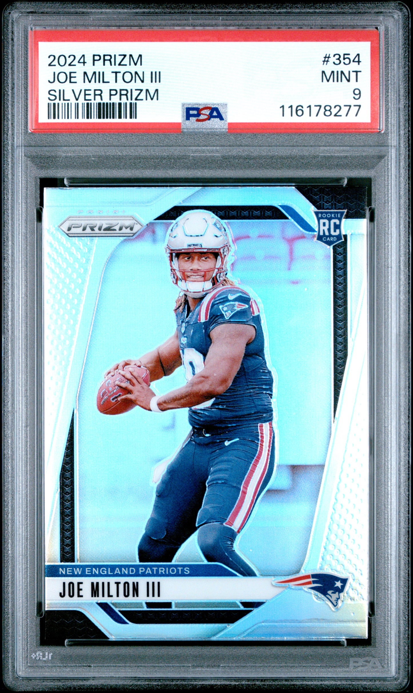 Joe Milton III 2024 Panini Prizm Silver #354 PSA 9