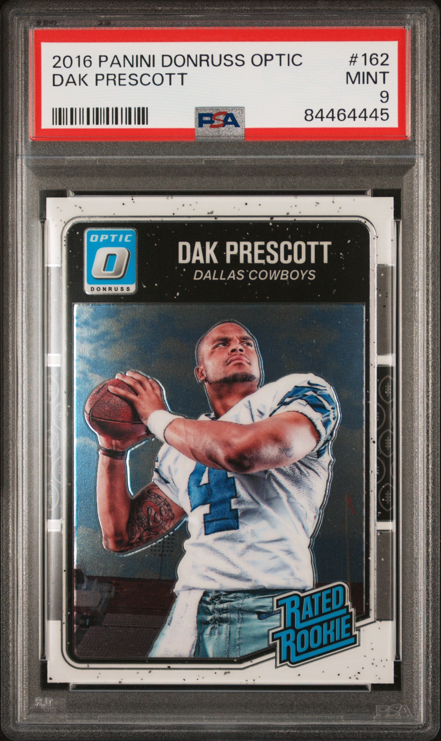 Dak Prescott 2016 Panini Donruss Optic #162 PSA 9
