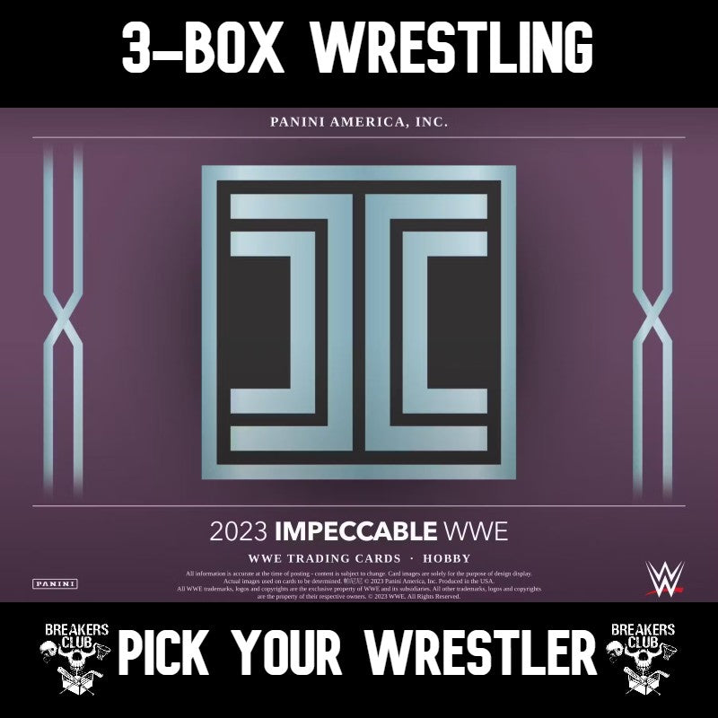 2023 Panini Impeccable WWE 3-Box Case #2 - PICK YOUR WRESTLER