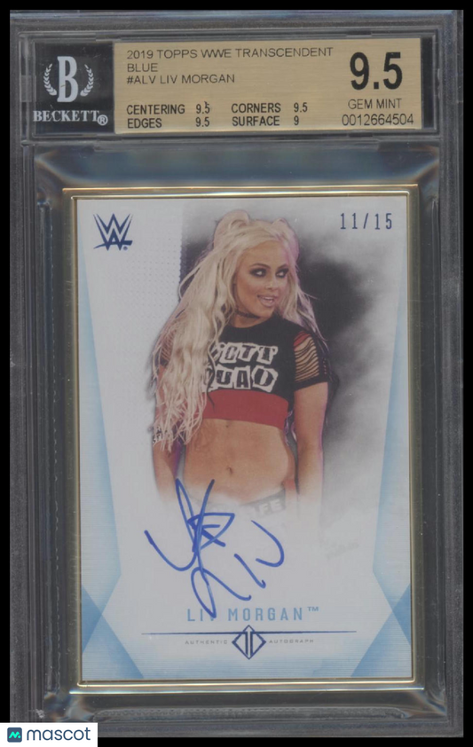 Liv Morgan 2019 Topps WWE Transcendent Blue #ALV BGS 9.5