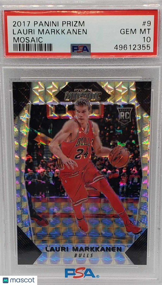 Lauri Markkanen 2017 Panini Prizm Mosaic #9 Mosaic PSA 10