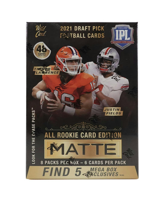 2021 Wild Card Matte Draft Picks Football Mega Box (Black)