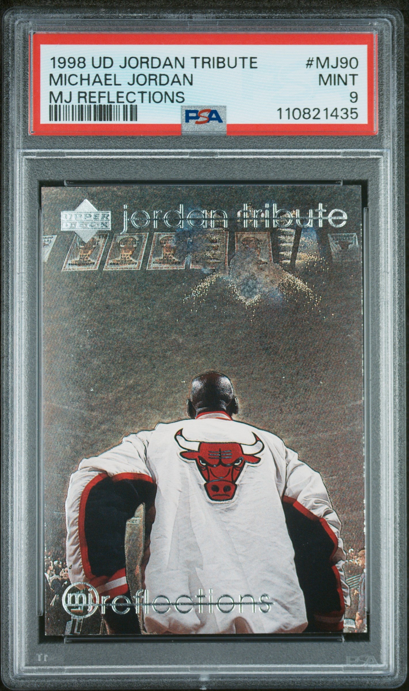 Michael Jordan 1998 Upper Deck Jordan Tribute MJ Reflections #MJ90 PSA 9