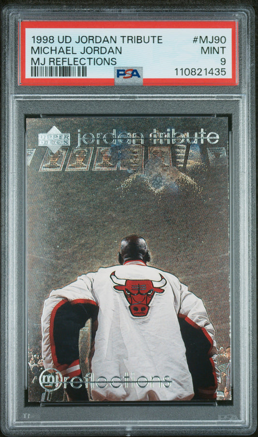 Michael Jordan 1998 Upper Deck Jordan Tribute MJ Reflections #MJ90 PSA 9