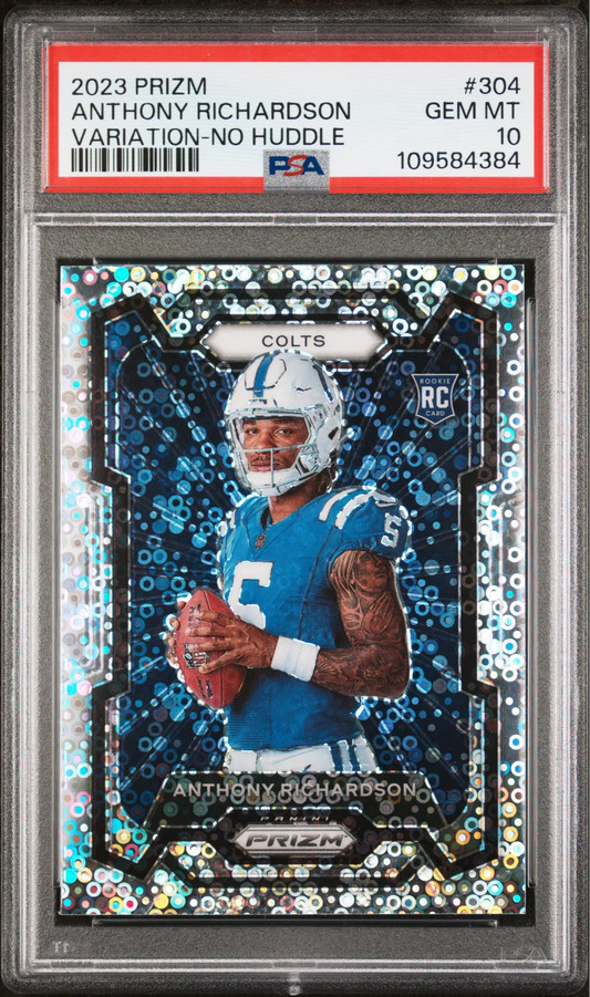 Anthony Richardson 2023 Panini Prizm #304 Variation No Huddle PSA 10
