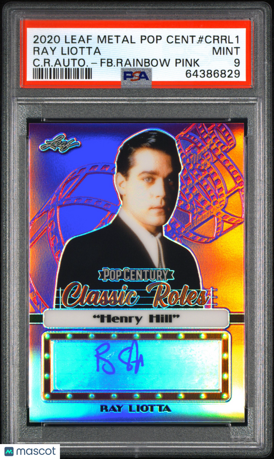 2020 Leaf Metal Pop Century Classic Roles Autographs Ray Liotta #CRRL1 PSA 9