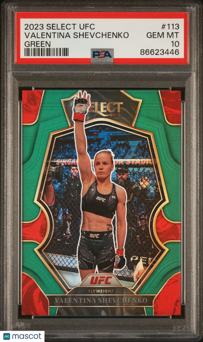 Valentina Shevchenko 2023 Panini Select UFC #113 PSA 10