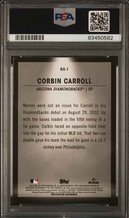 Corbin Carroll 2023 Bowman Spotlights #bs1 Psa 10
