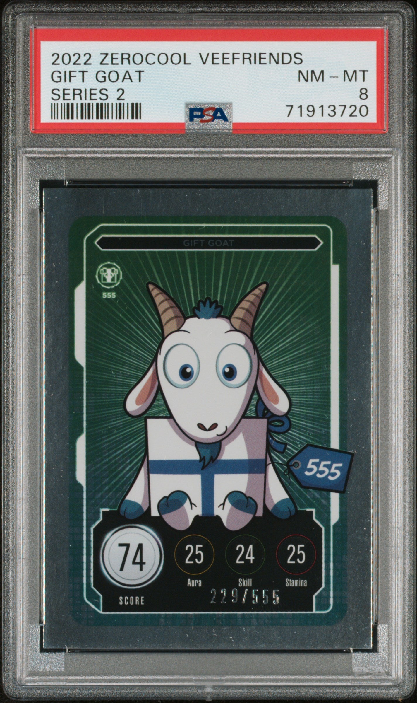Gift Goat 2022 Zerocool Veefriends Series 2 Series 2 229/555 Psa 8